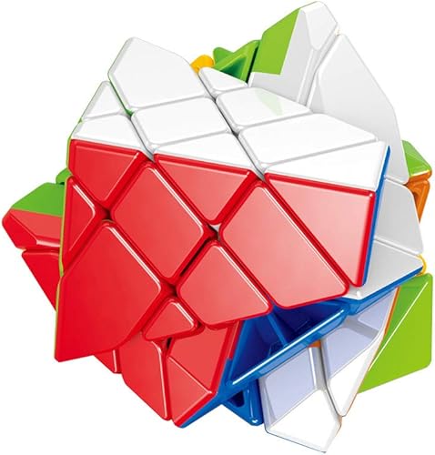 Miniatura 2 de SUN-WAY Cubo mágico de 4 x 4 ejes 4x4 sin calcomanías, cubo de velocidad de eje 4x4x4 Fisher Cube rompecabezas juguetes para niños y adultos