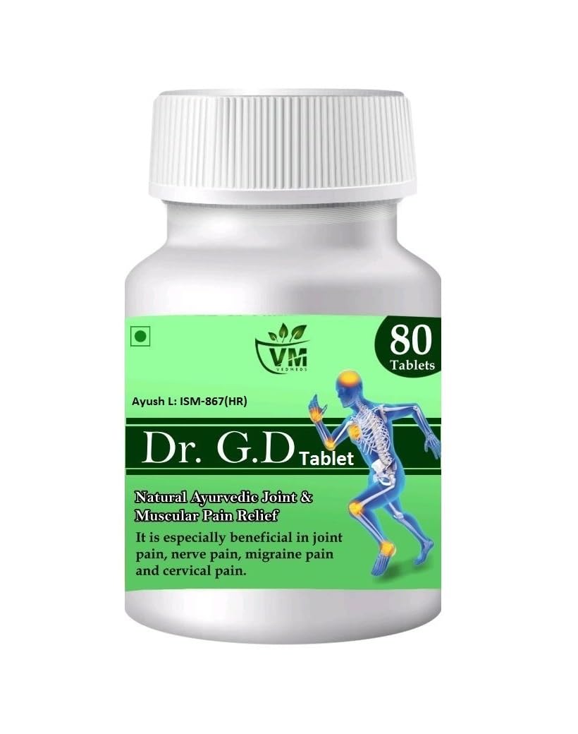 Dr GD Tablet -survical nerve migrain Joint pain relief supplement - Special for Cartilage | 80 Tablets-image-35