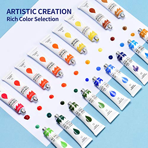 image for TOPELEK Artist Brushes Set for Fine Detailing & Art Painting, Acrylic&