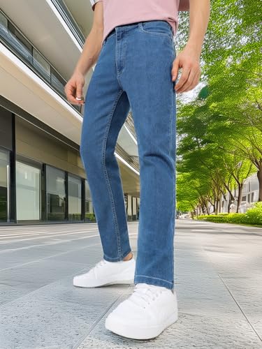 Image of NeoStreak Men's Regular Fit Washed Jeans Stretchable
