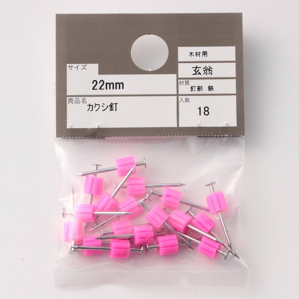 釘斗様 Amazon | カインズ(CAINZ) かくし釘 F-22 22mm 18本入 ピンク