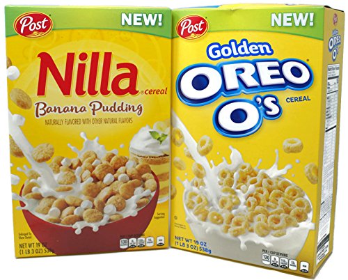 Variety Pack - Post Cereal (1 lb 3 oz) - Golden Oreo Os, Nilla Banana Pudding