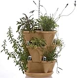Handy Pantry Self Watering Stackable Planters - 3 Tier Set - Tuscany (12")