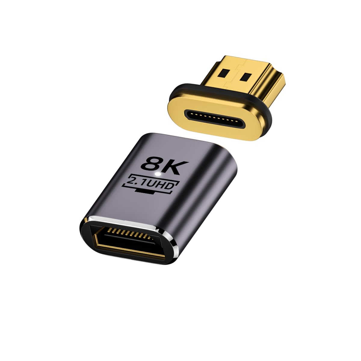 HDMI 2.1 マグネット変換アダプタ 8K/60Hz 高速データ転送 4K/…