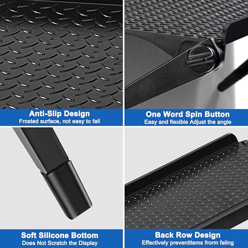 Bildschirm Oberes Regal, 2 Stück Screen Top Shelf, TV Top Regal, Monitor Speicherregal Schweberegale, Einstellbares Bildschirmregal Ablagefach for Media Boxes, Spielekonsole, Router, Fernbedienung