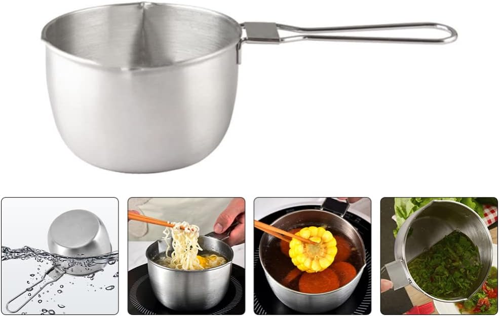 ソースパンミニセラミックパン融解ポットピクニック調理器具ストーブで調理するためのバターメルターガラスポット蓋付きギリシャのコーヒーソ