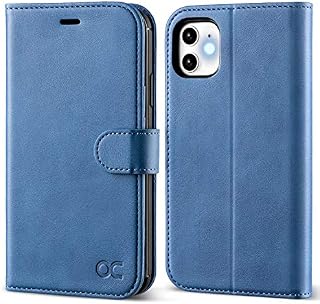 OCASE iPhone 11 Case, Premium PU Leather iPhone 11 case [TPU Inner Shell][Kickstand][Card Holder] Flip Wallet Phone Cover - For the 6.1 inch iPhone 11 -Black