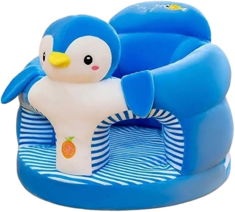 Kids Sitting Rocking Comfort Baby Supporting Soft Plush Cushion Chair for Kids (0 to 6 Months) (Blue)-picture-12