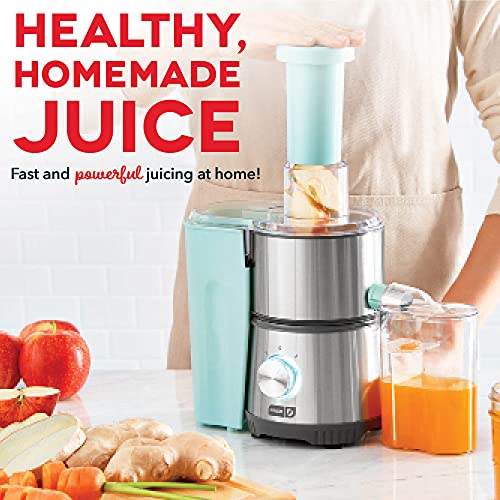 Image of Dash Centrifugal Juicer Machine, 350W 2-Speed Electric Juice Extractor for Fruits and Vegetables, Easy to Clean Compact Juicing Machine with 2-Inch Feed Chute, BPA Free - Aqua