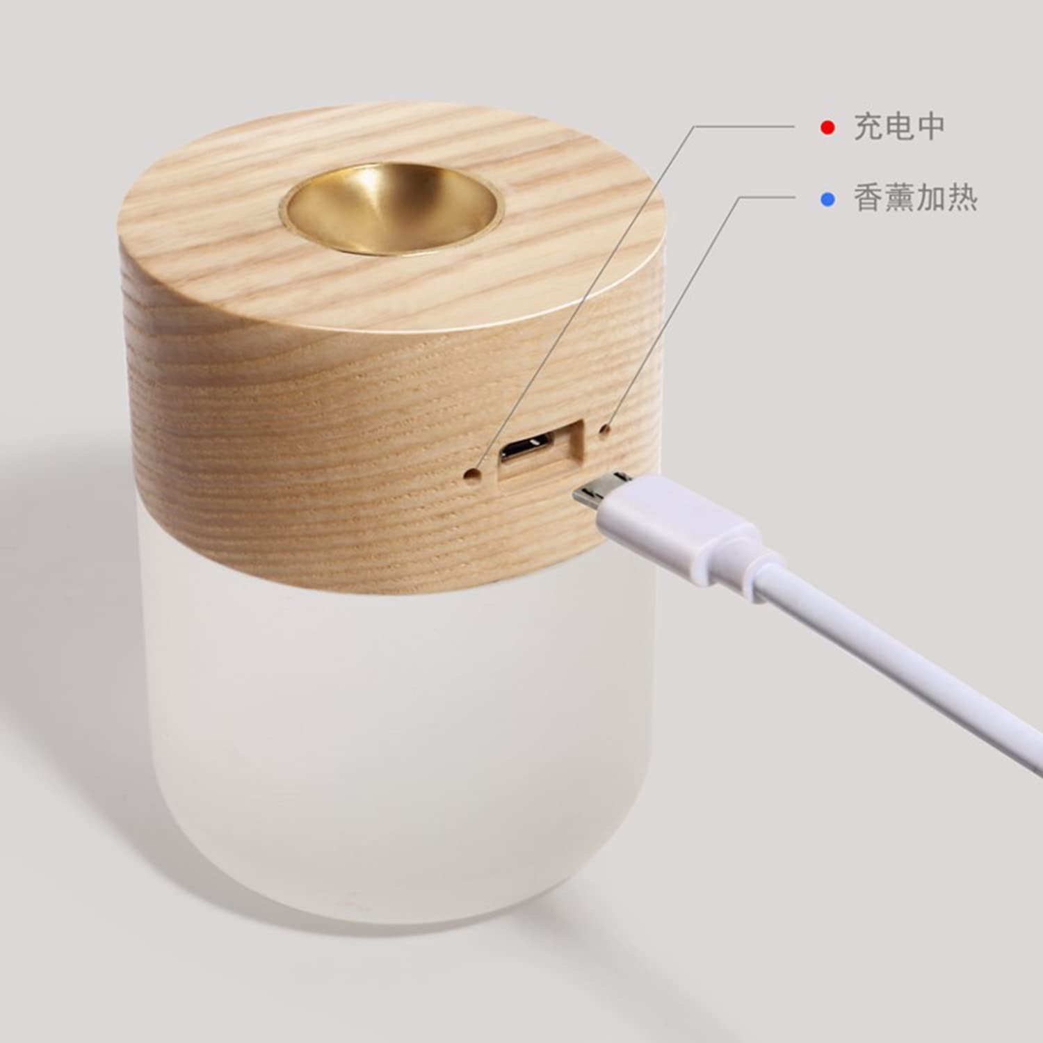 Difusor de Coche, difusor de Aceite Esencial USB, Mini humidificador portátil de Fragancia de aromaterapia para vehículo, Oficina, Viaje, hogar