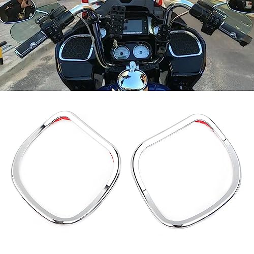 Cubiertas Para Parlantes De Motocicleta Triple Línea Cromadas miniatura 3