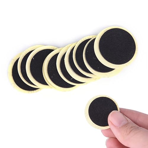 Calsgkspray 24Pcs Black Bike Tire Patch Kit,Glueless Bike