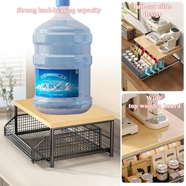 Home Storage RacksMultifunctional Rolling Microwave Cart with Storage Basket Kitchen Utility Rack & Stand for Small Spaces Ideal Coffee Station & Pantry-Ew6HMenA