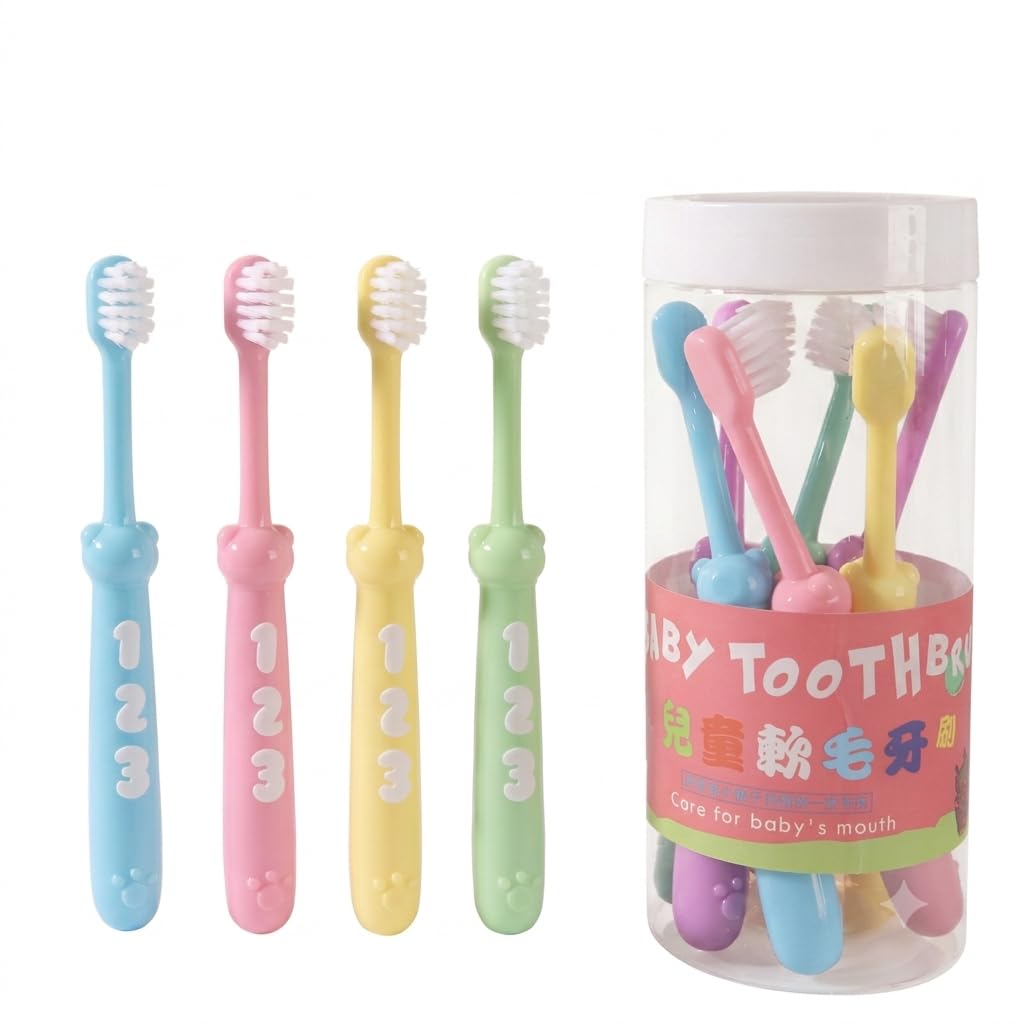 Ultra Soft Kids Toothbrush Set for 6–12 Years | BPA Free Safe & Gentle Bristles | Comfortable Non-Slip Handle | Daily Teeth Cleaning | Multicolor | Pack of 10-image-5