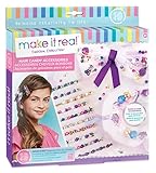 Make It Real Hair Candy Accessories. Tween Girls Hair Accessories Kit. DIY Girls Hair Ties, Scrunchy Bow, Beaded Bobby Pins, Gems, Ribbons and More