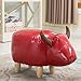 Produktbild Ottomane Hocker Hocker Hocker Sofa Hocker Hocker Hocker Ändern Schuhe Bank Mode Kreative Kuh Tier, Leder, 4 Holzbeine (34 * 66 * 36 cm) (Color : 1#)