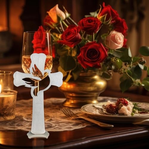 Cruces de madera para bodas y decoración de mesas de comunión elegant 4