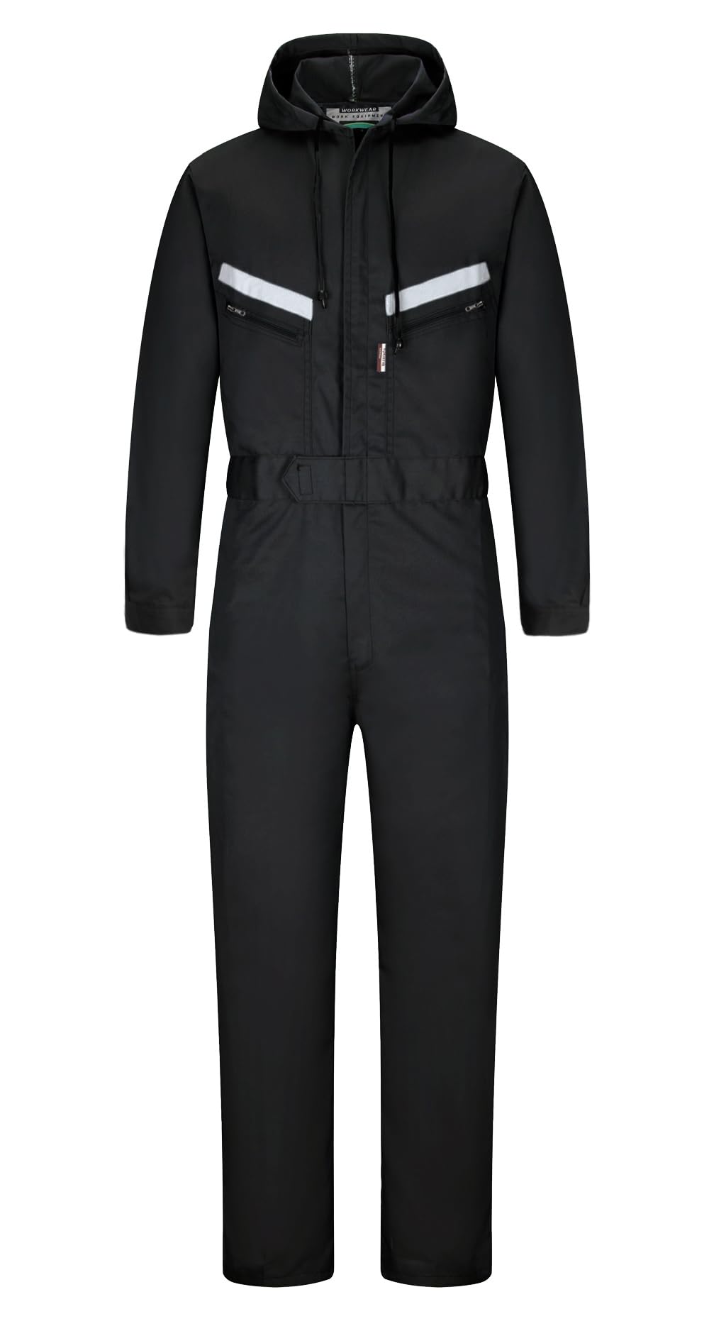 Mono de Trabajo para Hombre Reflectantes Traje de Trabajo Mecánico Industria Overoles con Capucha