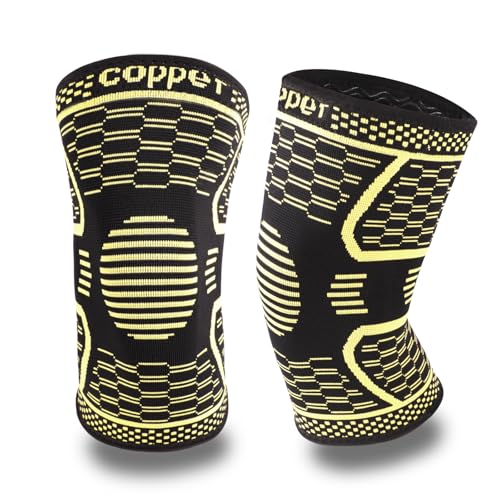 Copper Knee Braces for Men and Women - Compression Sleeve for Knee Pain Relief