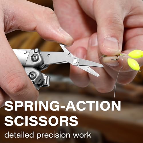 Image of EDC Multitool, 21-in-1 Multi Tool Pliers with Safety Locking | Heavy-duty Stainless Steel, Seat Belt Cutter-Men's Gift Set with Nylon Sheath for DIY, Home, Garden & Outdoors, Satin Finish