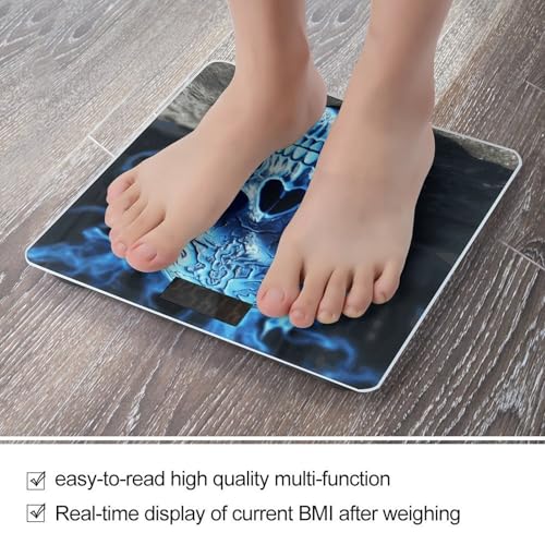 Báscula digital de baño con pantalla LED y vidrio templado miniatura 5