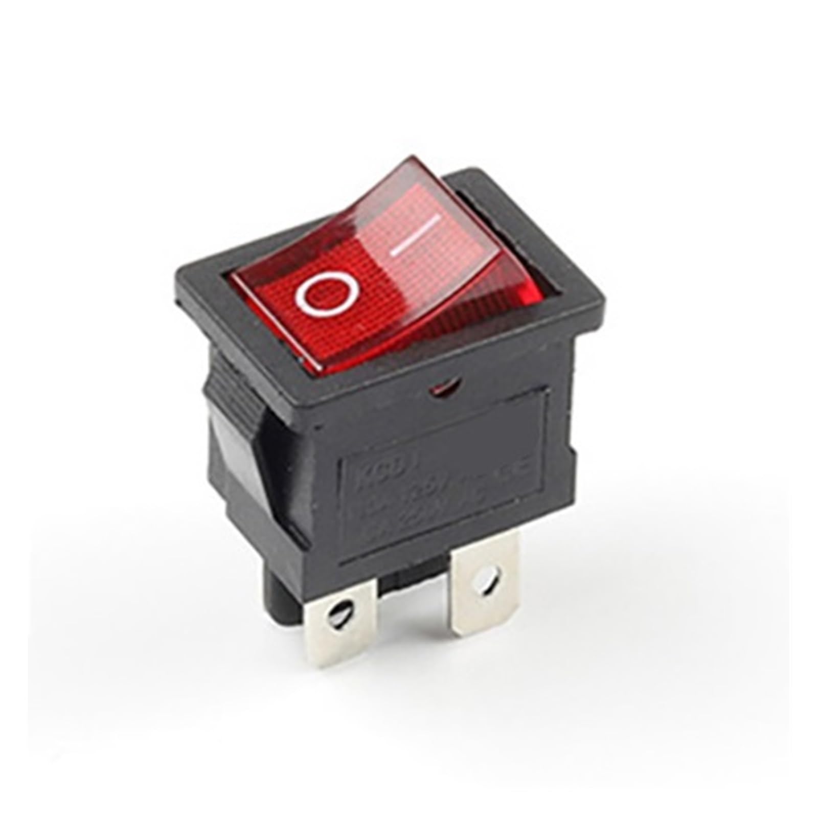 5 Piezas KCD1 6A/250V AC 10A/125V 21 * 15mm Interruptor Basculante De 4 Pines ON-Off(with Yellow Light)