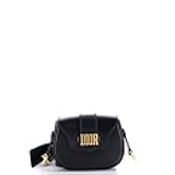 Christian Dior, Pre-Loved D-Fence Saddle Bag Leather Small, Blue