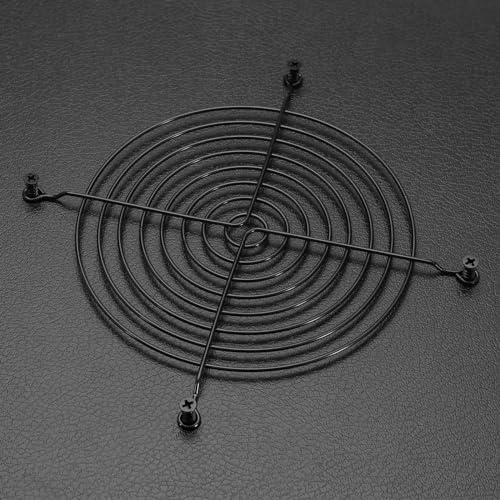 SG Store 2 Stück 140 Mm Lüftergitter aus Metall, CPU-Gehäuse Lüftergitter, Schutzabdeckungen mit Schrauben für PC, 3D-Drucker, Heimlüftungszubehör, Schwarz