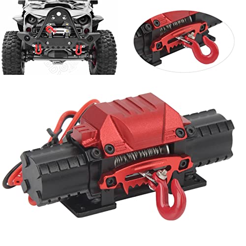 Winche eléctrico para coche RC, aluminio, doble motor miniatura 5