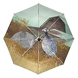 ☂ Robuste und winddichte Regenschirme - 8 Stahlrippen, Glasfaserrippen und wasserdichtes Material machen den Regenschirm des Autos robuster und verstärken seine winddichte Wirkung