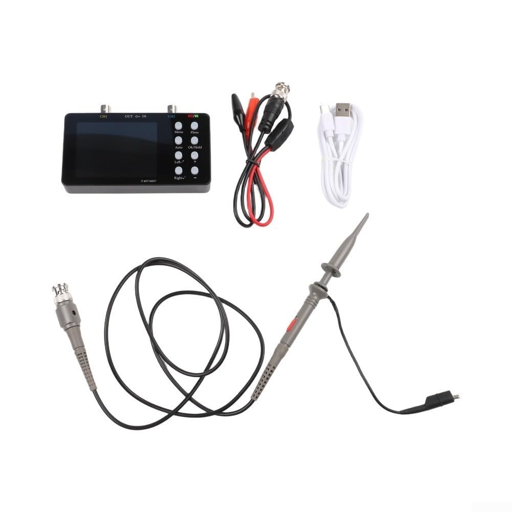 Handheld Oszilloskop 10MHz Bandbreite Dual-Kanal Signalgenerator(Host+1clamps+1probe)