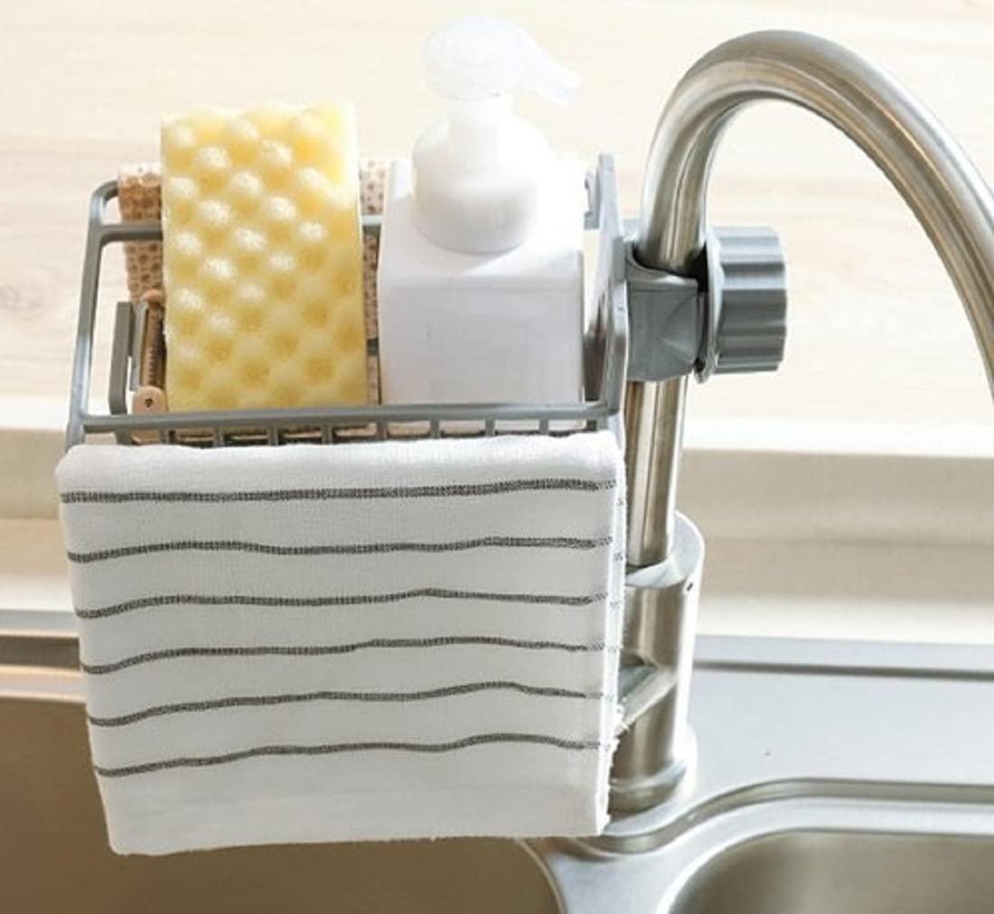 RADHIKA STORE Soap Sink Rank,Kitchen Adjustable Faucet Shelf Plastic Drain Rack for, Sponge, Clip Hanging Holder Dishcloth, Towel Kitchen Sponge Tap Storage- Pack of 1 (Multi Color) (B09NBX2RXD) Amazon Price History, Amazon Price Tracker
