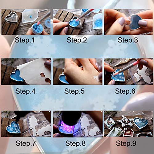 Lanbeide 30Pcs Bezel Open Back Pendant Blanks Charms Hollow Mold Pendant Assorted Geometric Frame Pendant Diy Crafts For Resin Jewelry Making #TOP3