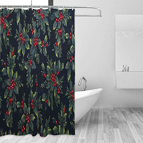 Rideau de douche polyester imperméable multicolore pour baignoire 60 x 72 cm - 5