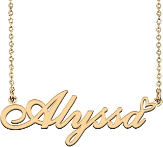 Custom Name Necklaces Personalized Necklace with Name 18k Gold Plated Heart Stainless Steel Customized Jewelry Gifts for Women Mother Day Christmas Birthday