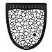 Boardwalk UMBW Urinal Mat 2.0 Rubber 17 1/2 x 20 Black/White 6/Carton