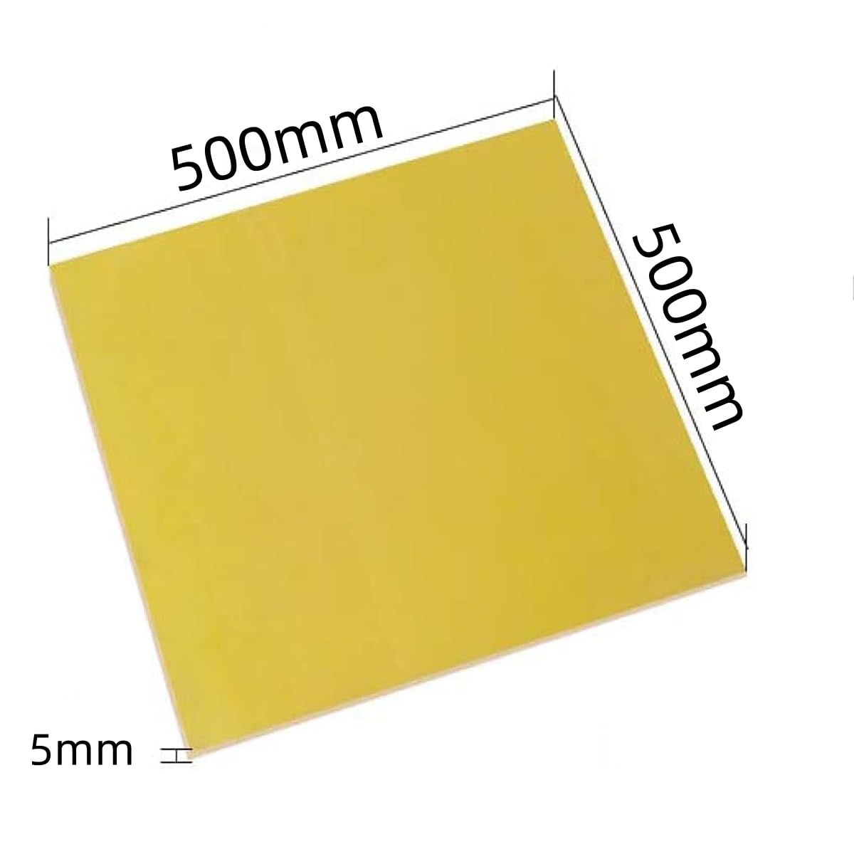 Resina Epossidica,per Lavorazioni Creative, Taglio Moderato, Progetti Manuali e Modellismo con Struttura Regolare e Buona Maneggevolezza,500mm×500mm×5mm（1pcs）