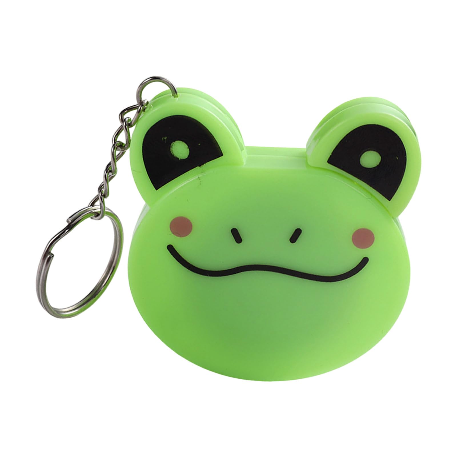 Buxuaaaa Frog Dense Retractile Keychain King 1.5M Abs Pvc Glassfiber Building Animal Theme Plan For School Undertakings Automatic Retractile Tape Measure