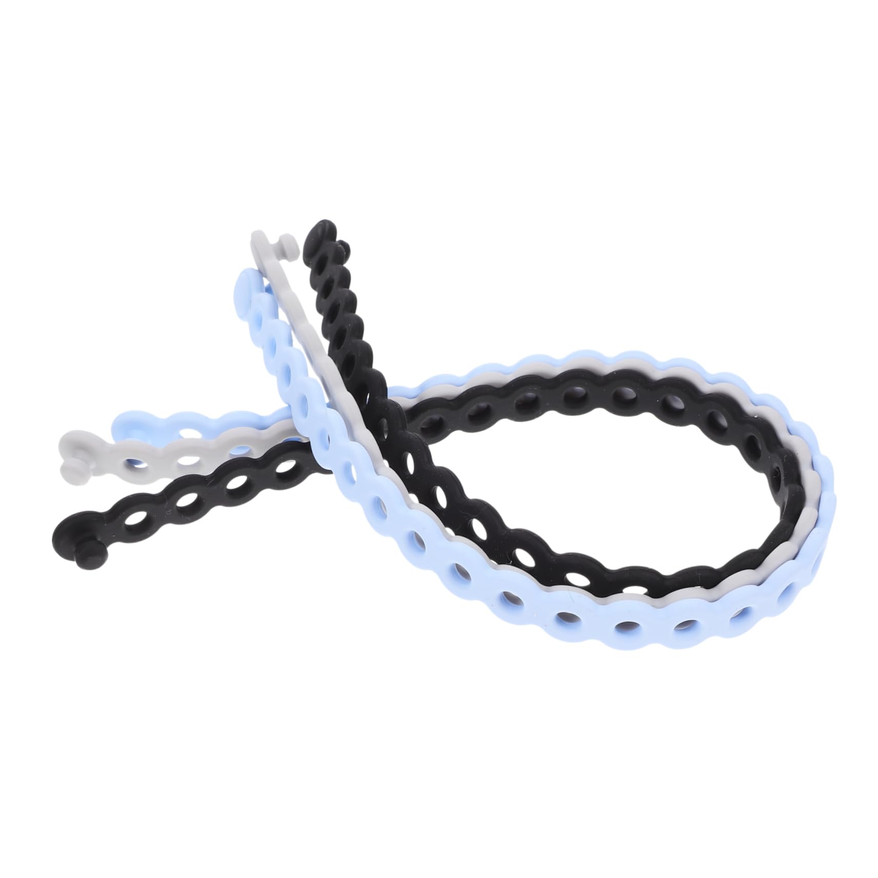 Holibanna 3pcs Wrapping Silicone Strap Versatile Packing Ties for DIY Projects Portable and Lightweight Fastening