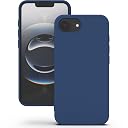 YATWIN Silicone Back Case for iPhone 16e, Soft-Touch Phone Back Cover for Apple iPhone 16e - Dark Blue gallery image