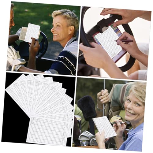 YARNOW 40 piezas tarjetas de puntuación para golf resistentes al clima miniatura 3