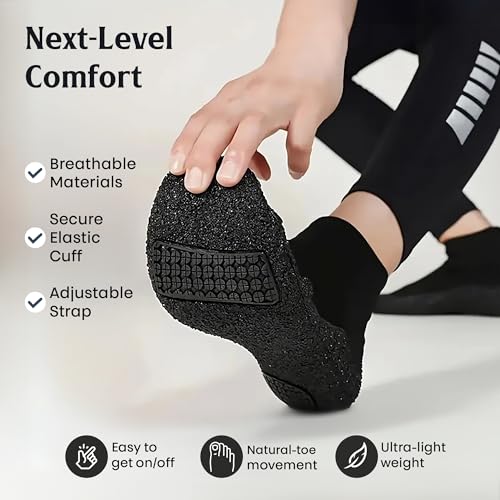 Barefoot Flex Minimalist Water Socks for Men & Women - Flexible Quick-Dry Barefoot Shoes for Yoga, Pilates, Beach, Pool, Boat - Lightweight Non-Slip Sports Footwear with Zero Drop Design4