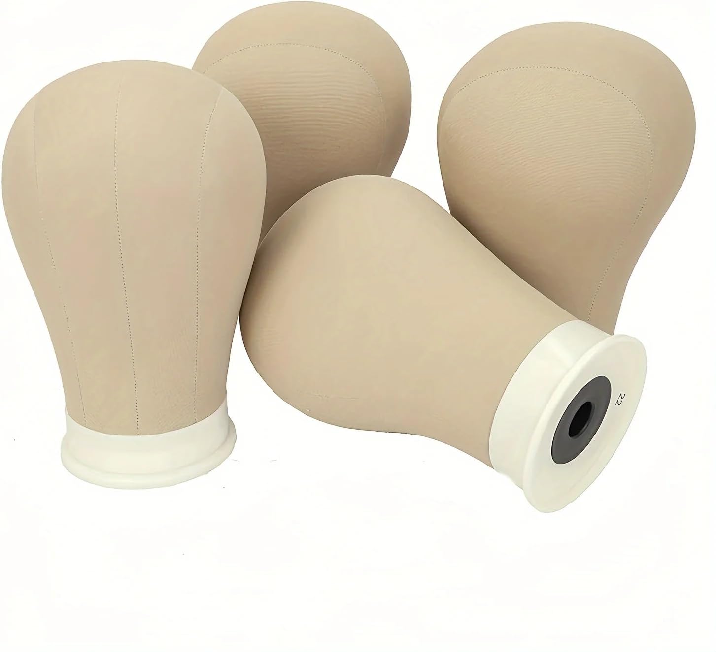 Mannequin Head for Wigs, Block Canvas Head for Wig Making or Hat Diplay, 22" Wig Mannequin Head with Stand and Pins