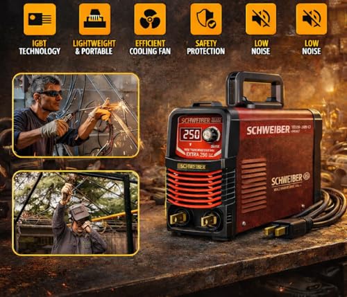 Image of EXTRA 200 Inverter Single Phase MMA Welding Machine 200A Hot Start, Anti-Stick, Adjustable Arc Force, VRD & IGBT Technology - 220V ±15% electrodes from 1.6mm to 5.0mm - 2 Year Warranty