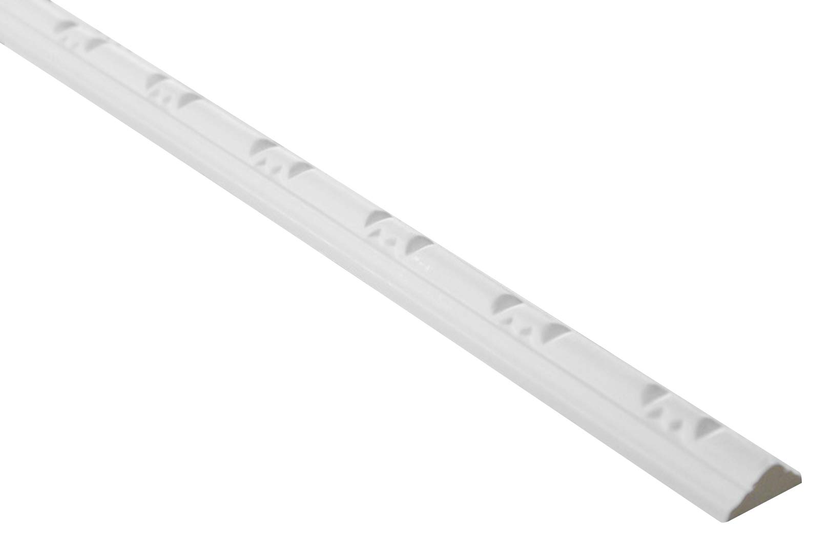 GRAND DECOR Modanature in stucco da parete piatte stile barocco, in poliuretano espanso rigido bianco - 2m modanature da parete modellate, modanature decorative da incollare, stucco per soffitto (30