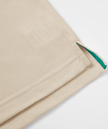 Geek Lighting Golf Shirts For Men Short-Sleeve Polo Shirts Performance Athletic Casual Collared T-Shirt Beige Shirts, 3Xl #TOP6