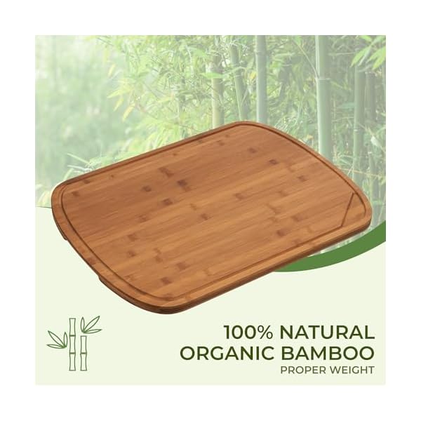 30×22 bamboo cutting board for kitchen stove top cover extra large noodle board with handle butcher block chopping board with juice groove large charcuterie board carbonized  urban country home decor