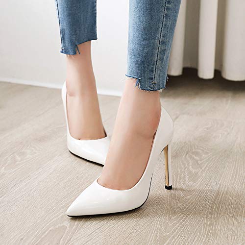 Gicoiz Pointed Toe Dress Pumps Womens Slip On Stiletto Heels3