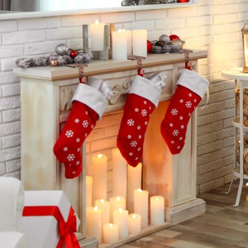 Christmas-Stocking-Holders-for-Mantle-Set-4-Stocking-Hangers-for-Mantel-with-Upgrade-SizeWeight-Rectangular-Holder-Stocking-Hooks-for-Mantle-Weighted-Bronze Christmas Stocking Holders for Mantle Set 4 Stocking Hangers for Mantel with Upgrade SizeWeight Rectangular Holder Stocking Hooks for Mantle Weighted Bronze