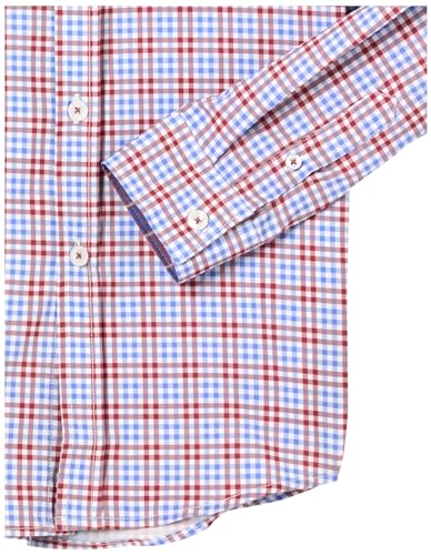 Isaac Mizrahi Boys' 4 Way Stretch Multi-Check Button Down Shirt4